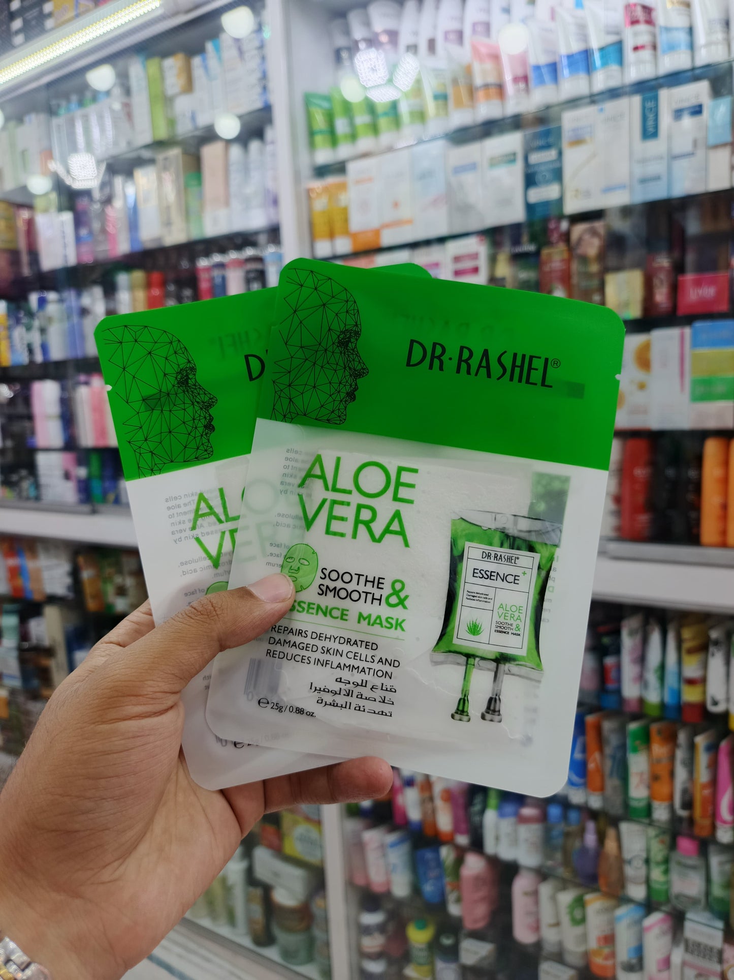 Dr-rashel, Aloevera sooth & smooth essence sheet mask, 25gm