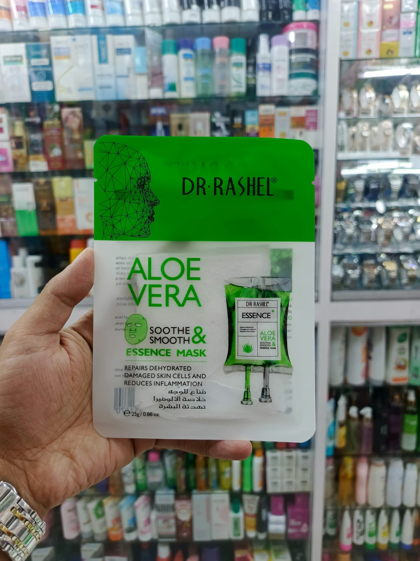 Dr-rashel, Aloevera sooth & smooth essence sheet mask, 25gm