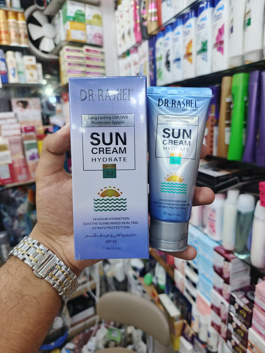 Dr-rashel, Hydrate sun cream, sun block, sun screen, SPF-50, 60gm