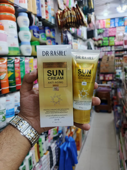 Dr-rashel, Anti-aging sun cream, sun block, sun screen, SPF-90, 60gm