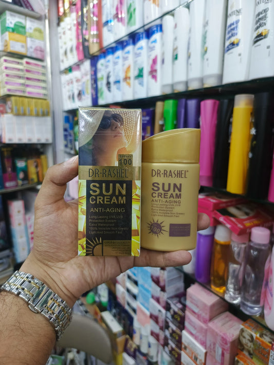 Dr-rashel, Anti-aging sun cream, sun block, sun screen, SPF-100, 80gm
