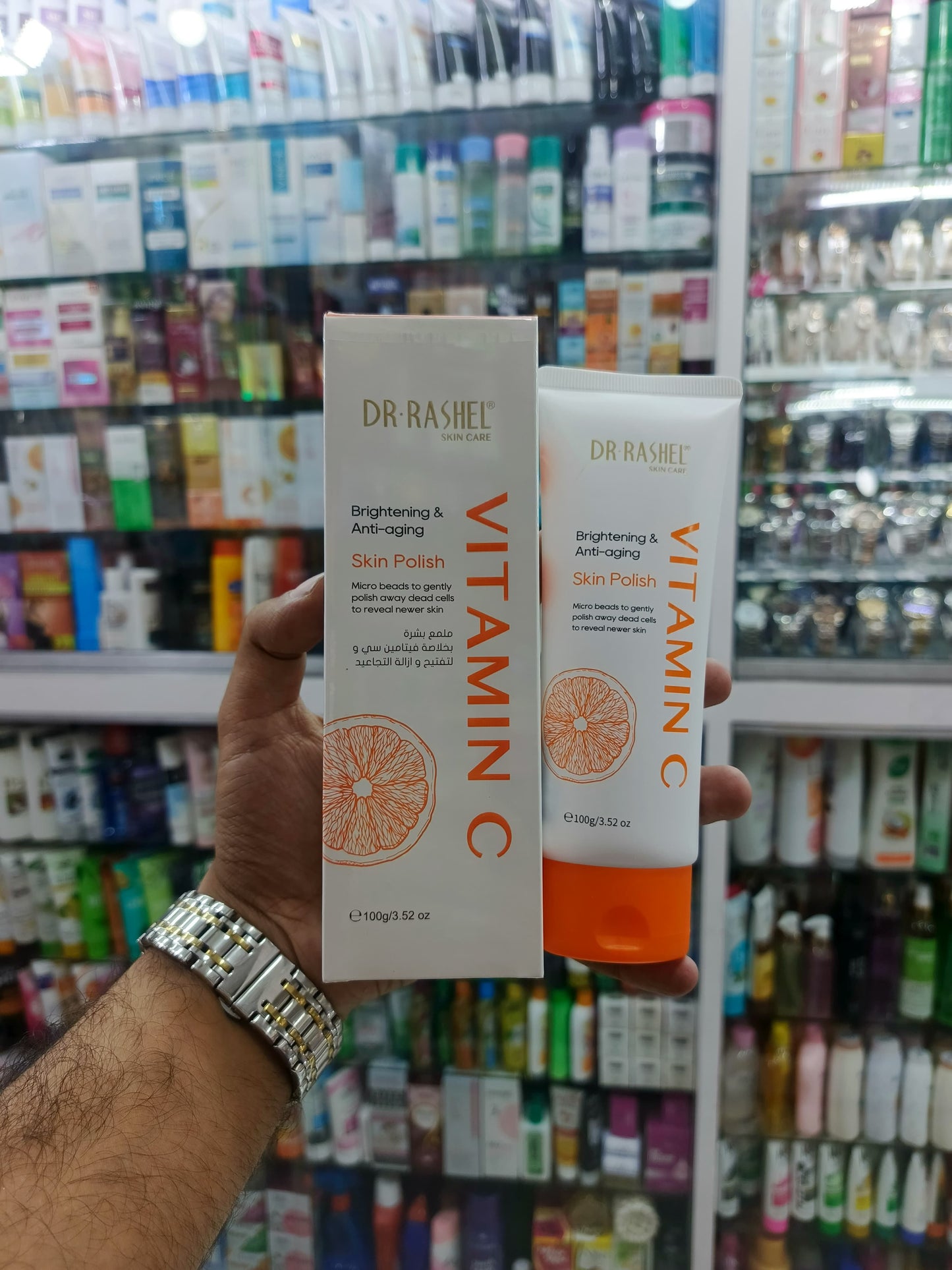 Dr-rashel, Vitamin C, brightening & anti-aging SKIN POLISH, 100gm