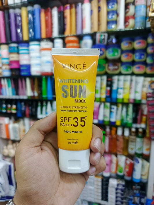 Vince, Whitening sunblock, Double strenght, SPF-35+, 50ml
