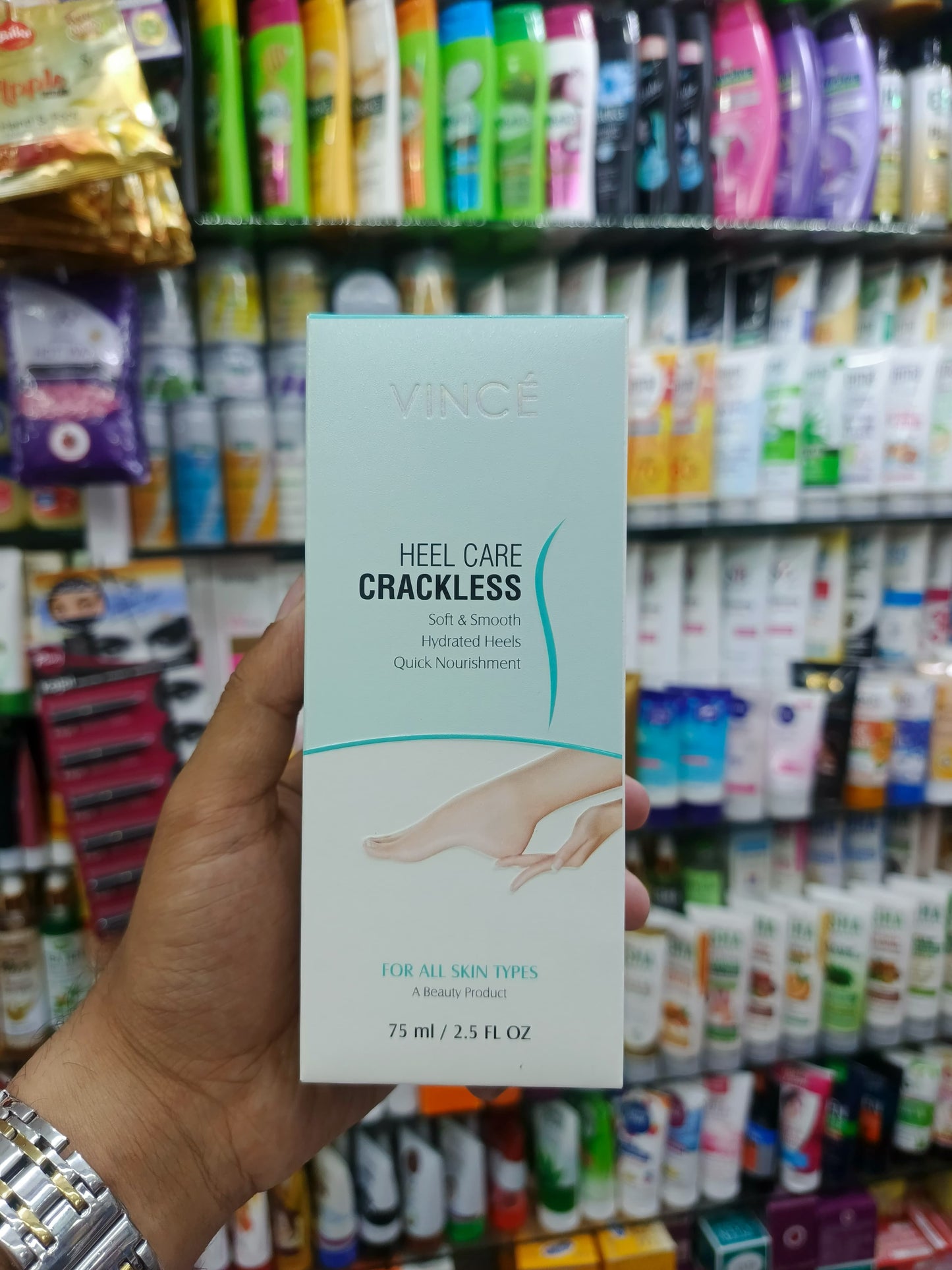 Vince, Heel care crackless, Soft & smooth hydrated heels,For all skin types, 75ml