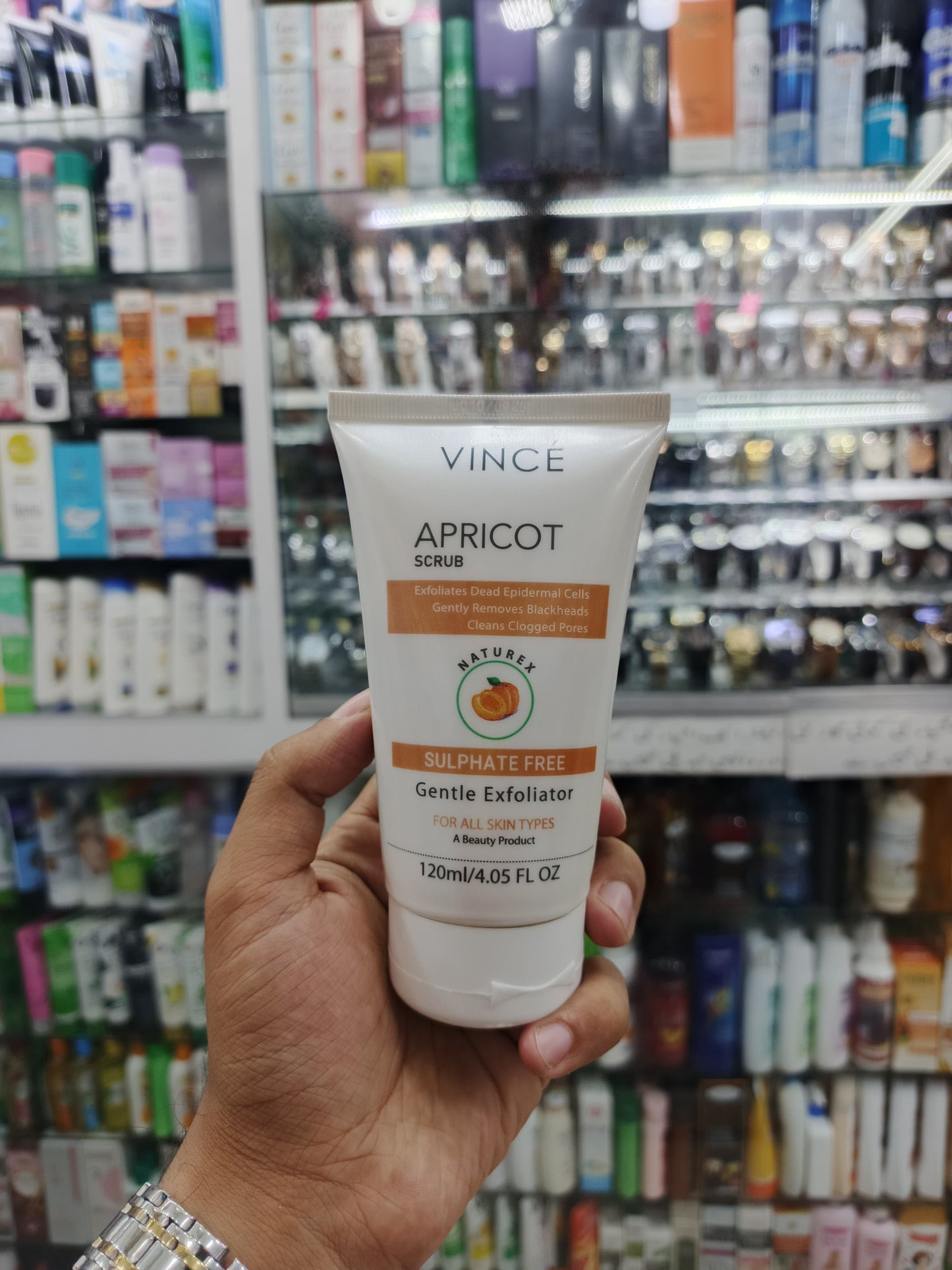Vince, Apricot scrub, 120ml