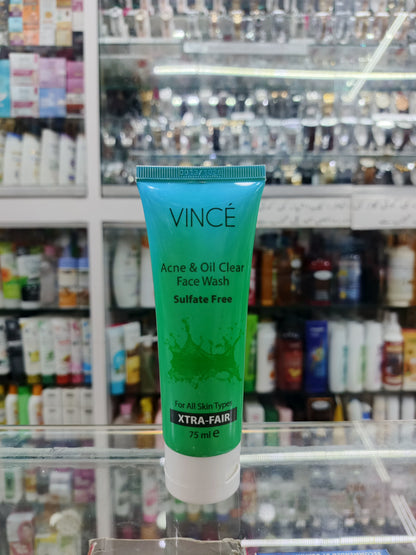 Vince, Acne & oil clear face wash, 75ml