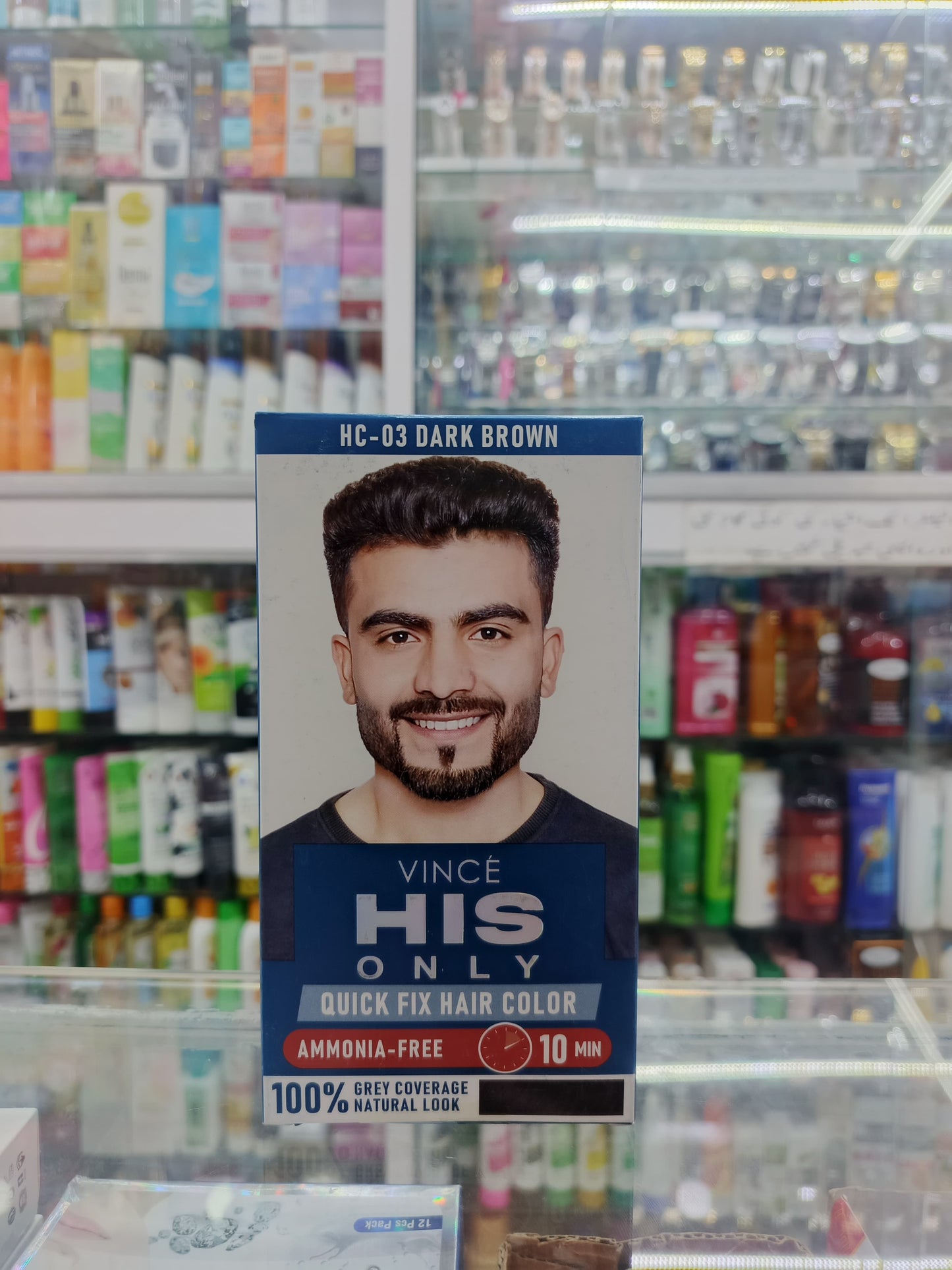 Vince, His only quick fix hair color, HC-03, DARK BROWN
