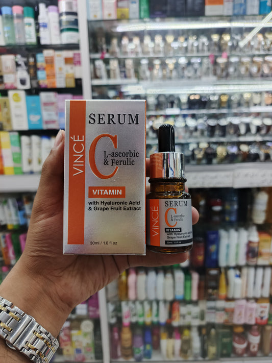 Vince, Vitamin C with hyaluronic acid face serum, 30ml