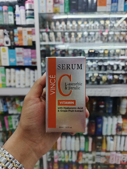Vince, Vitamin C with hyaluronic acid face serum, 30ml