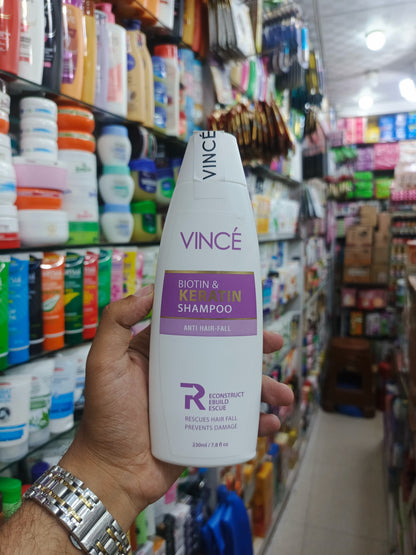 Vince, Biotin & keratin shampoo, anti-hair fall, 230ml