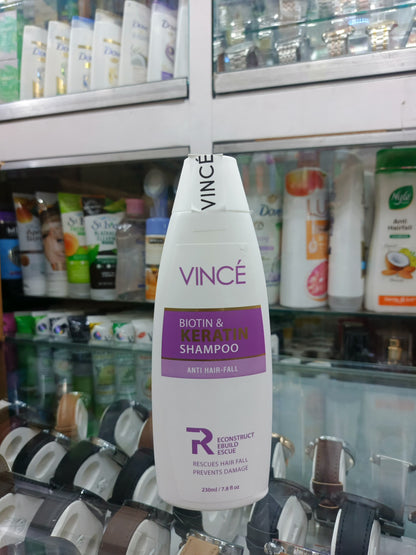 Vince, Biotin & keratin shampoo, anti-hair fall, 230ml