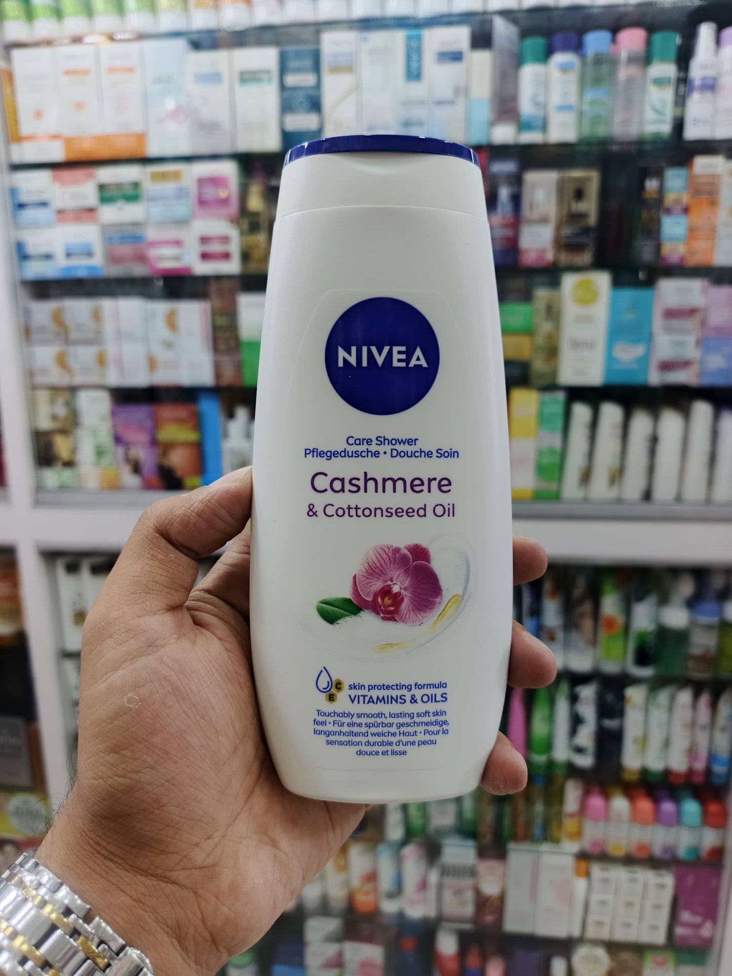 Nivea, Cashmere & cotton seed oil, shower gel , body wash, 250ml