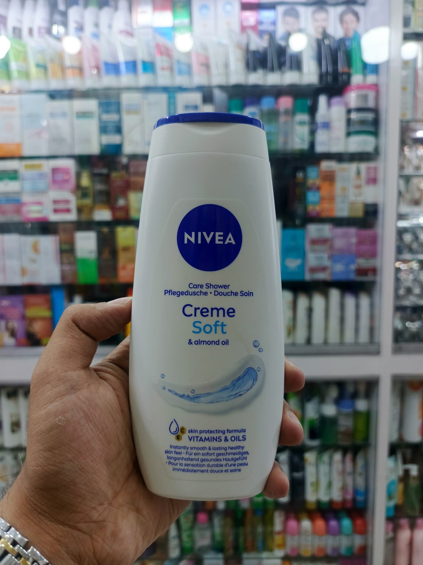 Nivea, Creme soft & almond oil, shower gel, body wash, 250ml