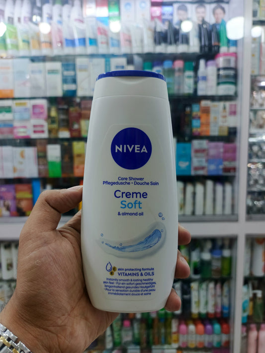 Nivea, Creme soft & almond oil, shower gel, body wash, 250ml