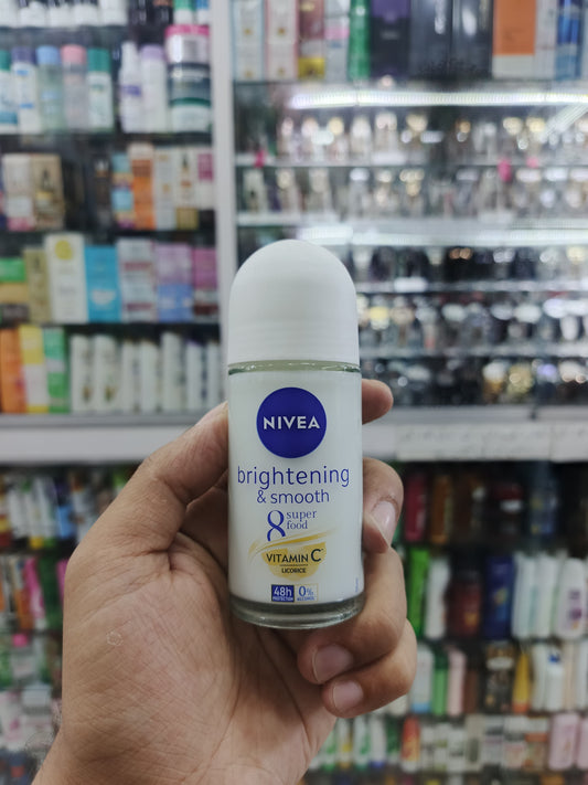 Nivea, Brightening & smooth, Vitamin C, deodrant, rollon, 50ml