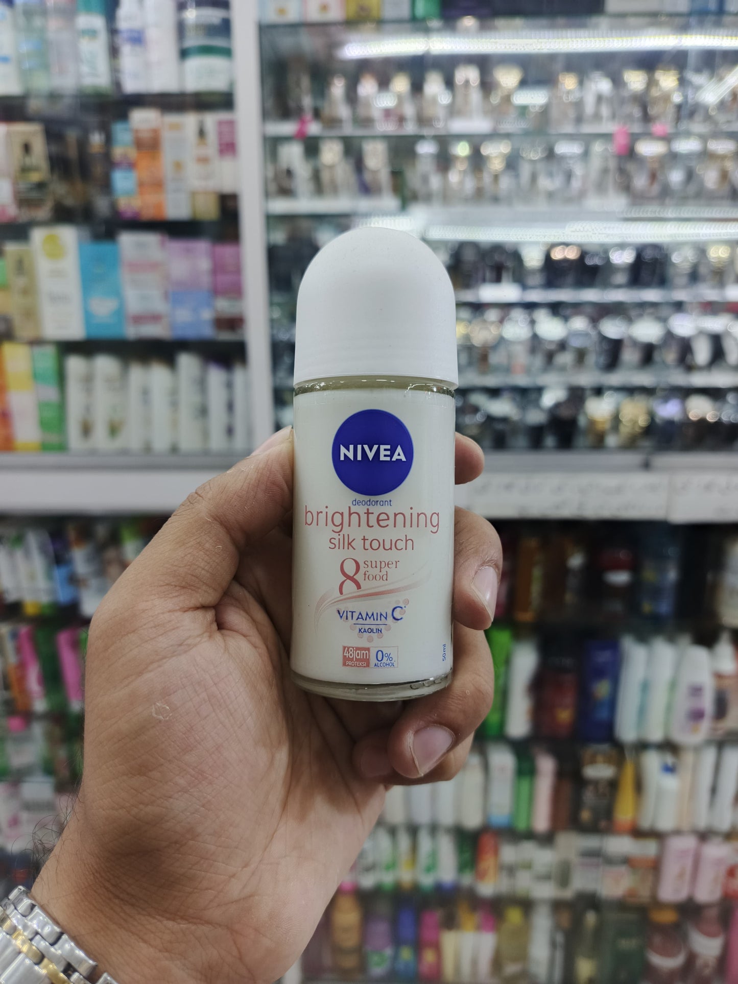 Nivea, Brighteing silk touch, deodrant, rollon, 50ml