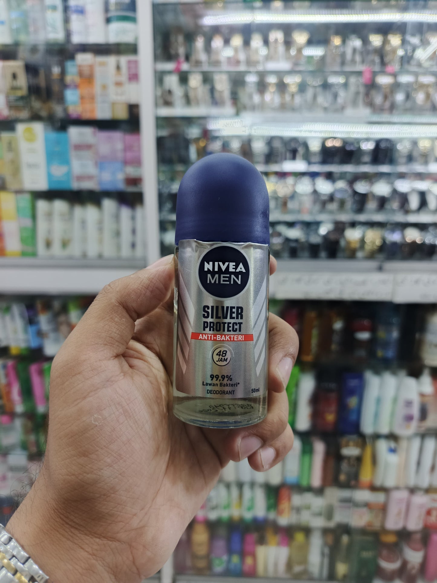 Nivea MEN, Silver protect, anti bacterial, deodrant, rollon, 50ml