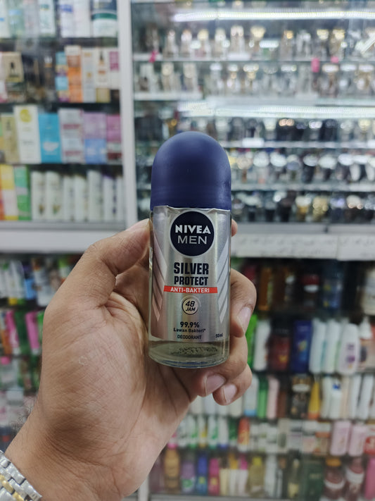 Nivea MEN, Silver protect, anti bacterial, deodrant, rollon, 50ml