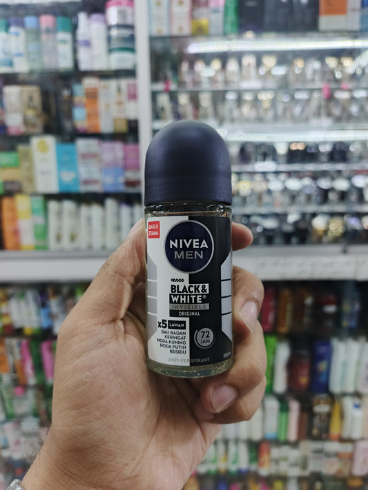 Nivea MEN, Black & white invisible original, deodrant, rollon, 50ml