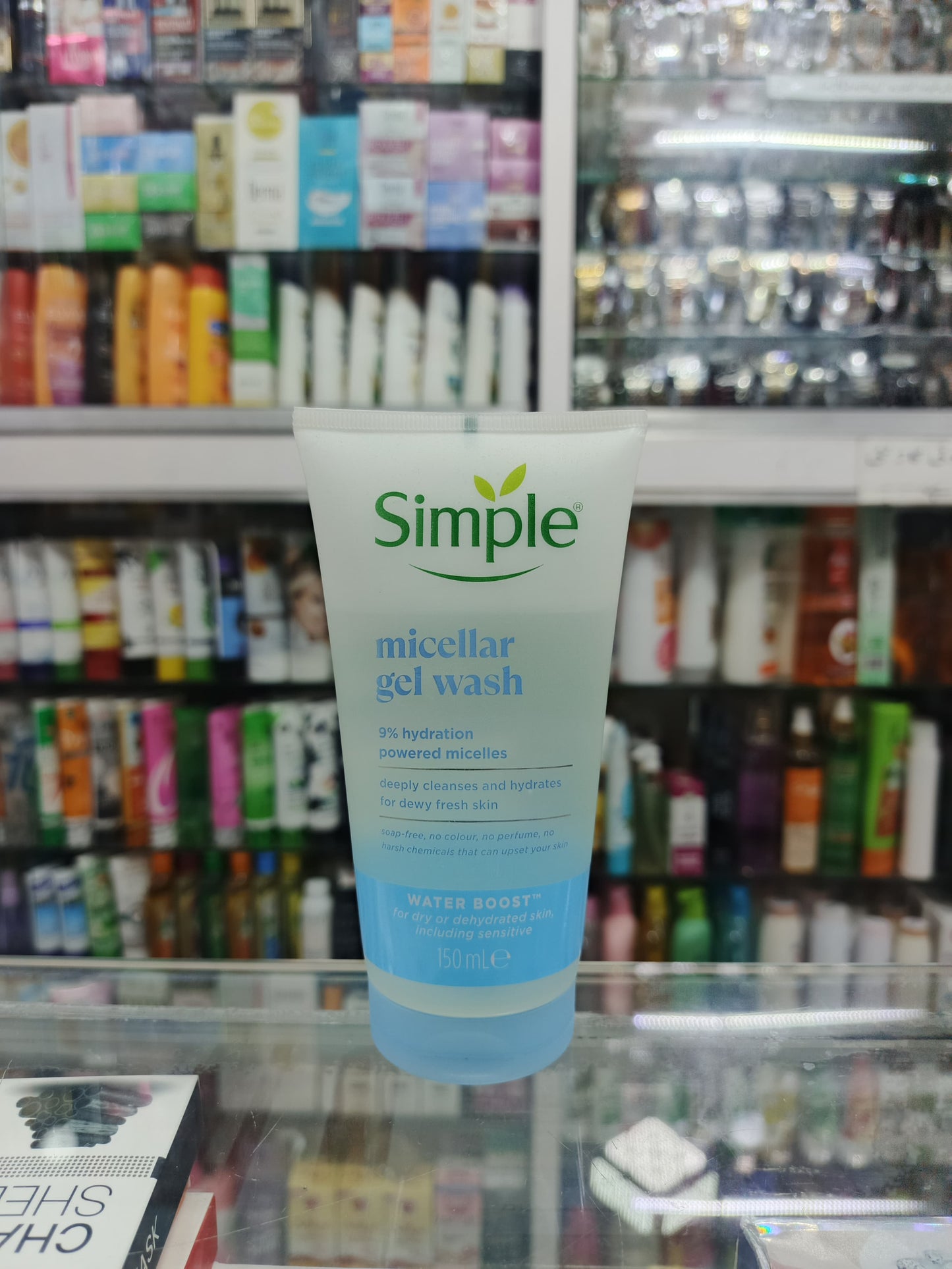 Simple, Micellar Gel wash,9% hydration powered micelles, 150ml