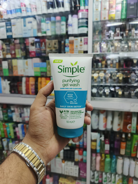 Simple, Purifying gel wash, WItch hazel + zinc, 150ml