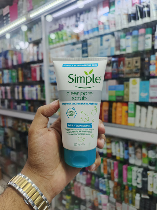 Simple, Clear pore scrub, 150ml