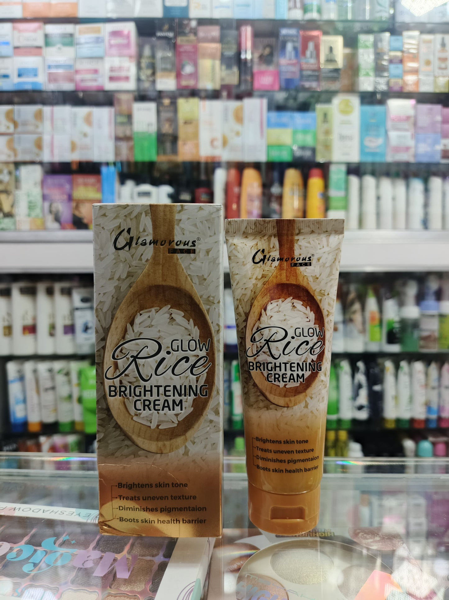 Glamorous Face Glow Rice Brightening Cream Rice Cream