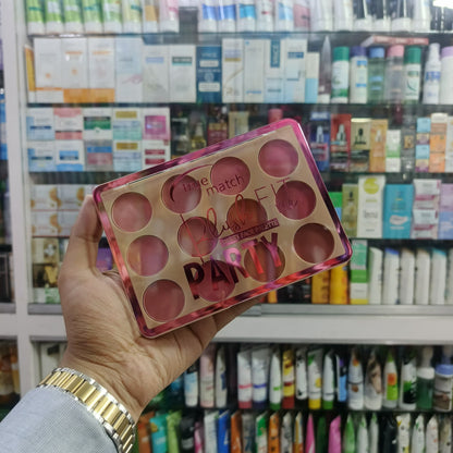 True match, fitme, 12 colors blusher sweet face palette, 12gm