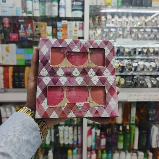 True match, fitme, 3 colors blusher palette, Item no: Y027-3