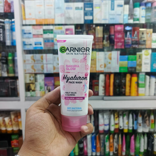 Garnier, Sakura glow, hyaluron facewash, 100ml