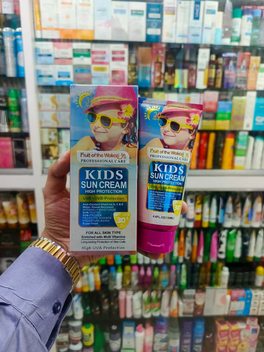 Fruit of wokali, Kids sunblock, cream high protection, SPF-30+