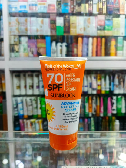 Fruit of wokali, Sunblock with advanced serum, SPF-70, 150ml