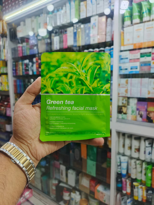 BIoaqua, Green tea face sheet mask