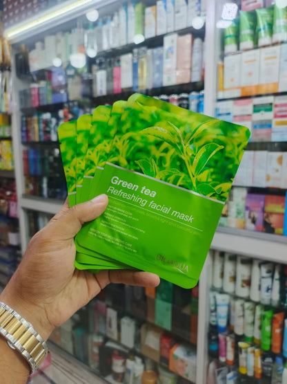 BIoaqua, Green tea face sheet mask