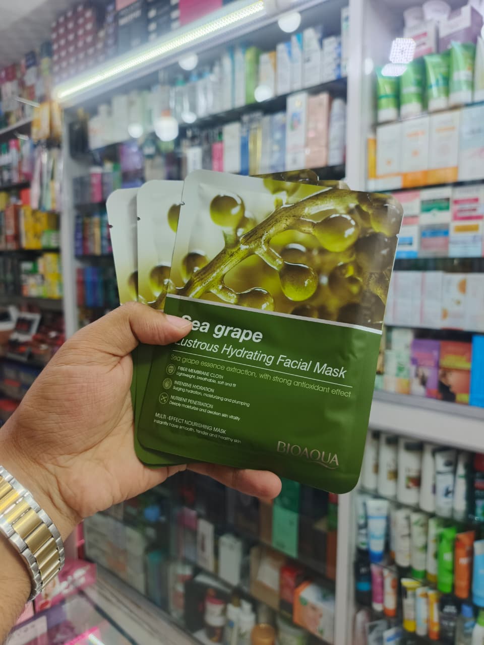 Bioaqua, Sea grape face sheet mask