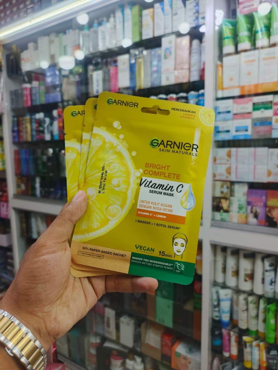 Garnier, Vitamin C serum face sheet mask
