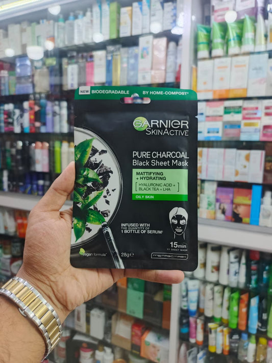 Garner, Pure charcoal face sheet mask