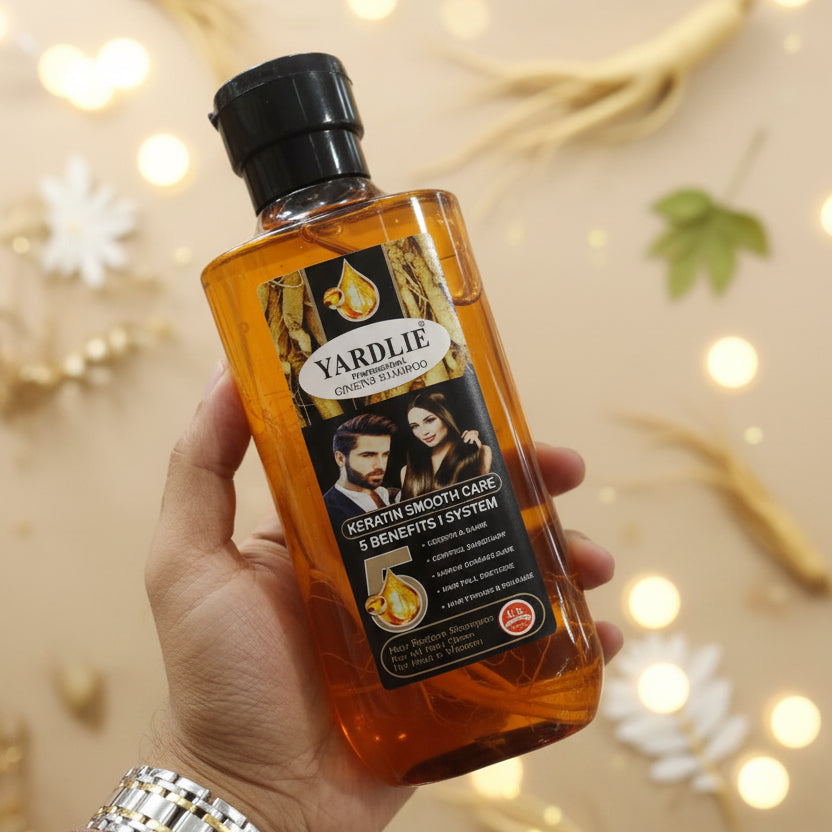 Yardlie , Ginseng shampoo, keratin smooth care 400gm