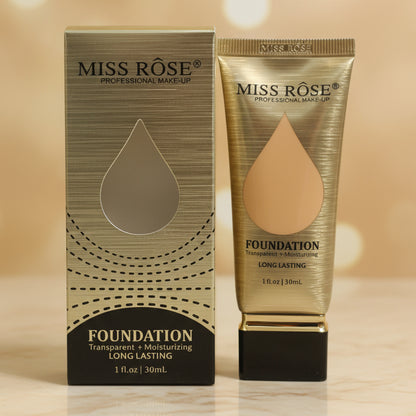 Miss Rose Professional Make-Up Transparent & Moisturizing Long Lasting Foundation
