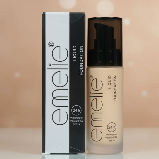 Emelie Liquid Foundation, 24H Waterproof