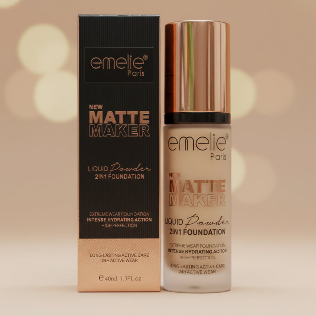 Emelie Paris Matte Maker Liquid Powder foundation 40ml