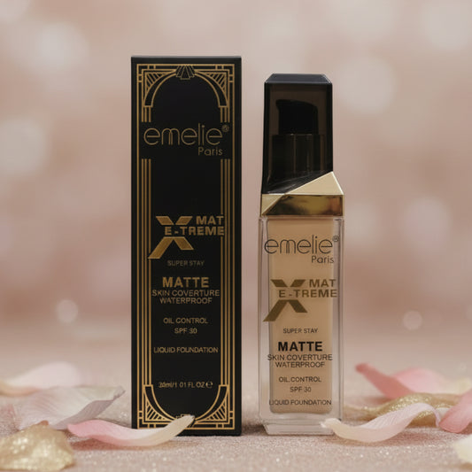 Emelie Paris X-MAT E-TREME Super Stay Matte Liquid Foundation.