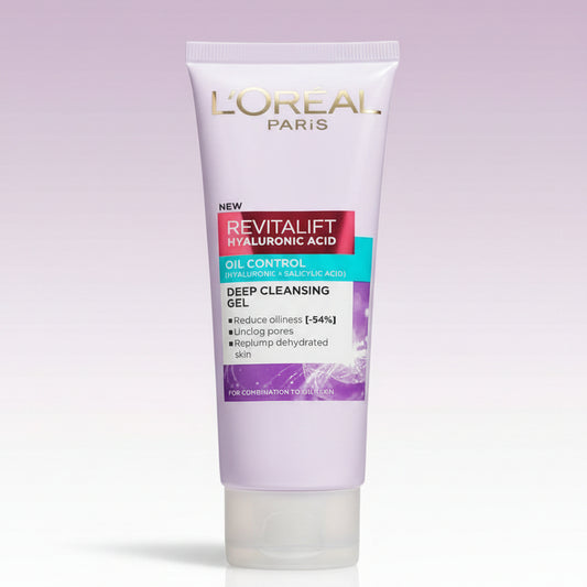 Loreal Paris Revitalift Hyaluronic Acid Oil Control Deep Cleansing Gel (Face wash)