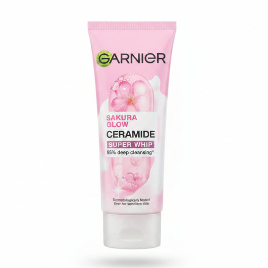 Garnier Sakura Glow Ceramide Super Whip 100ml (Imported)