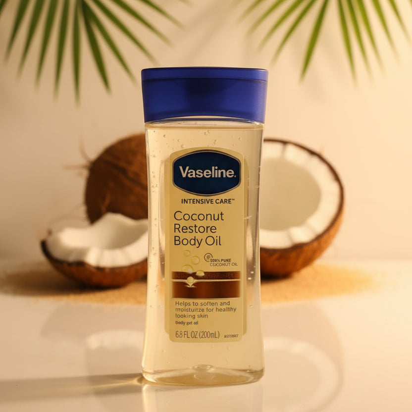 Vaseline Intensive Care Coconut Restore Body Gel Oil (200ml)