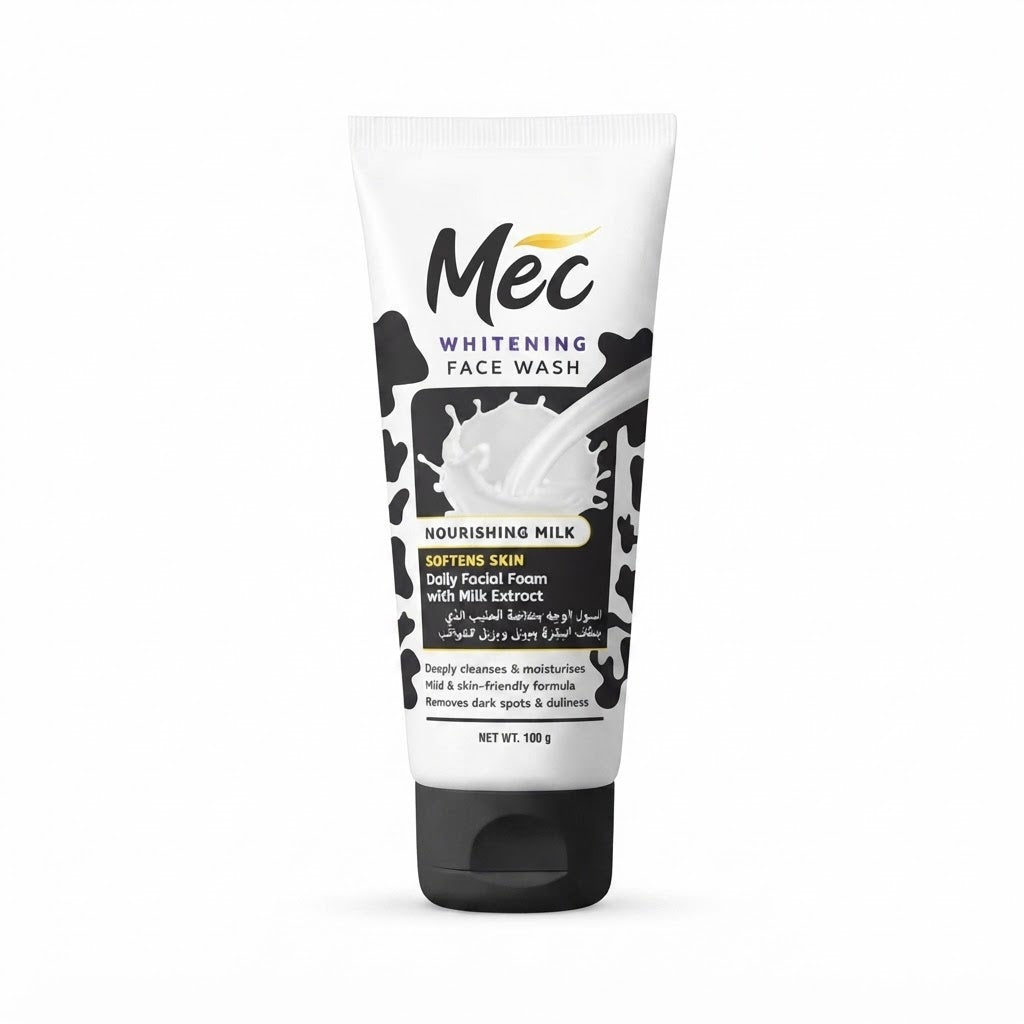 Mec Whitening Face Wash with Nourishing Milk Extract - 100g