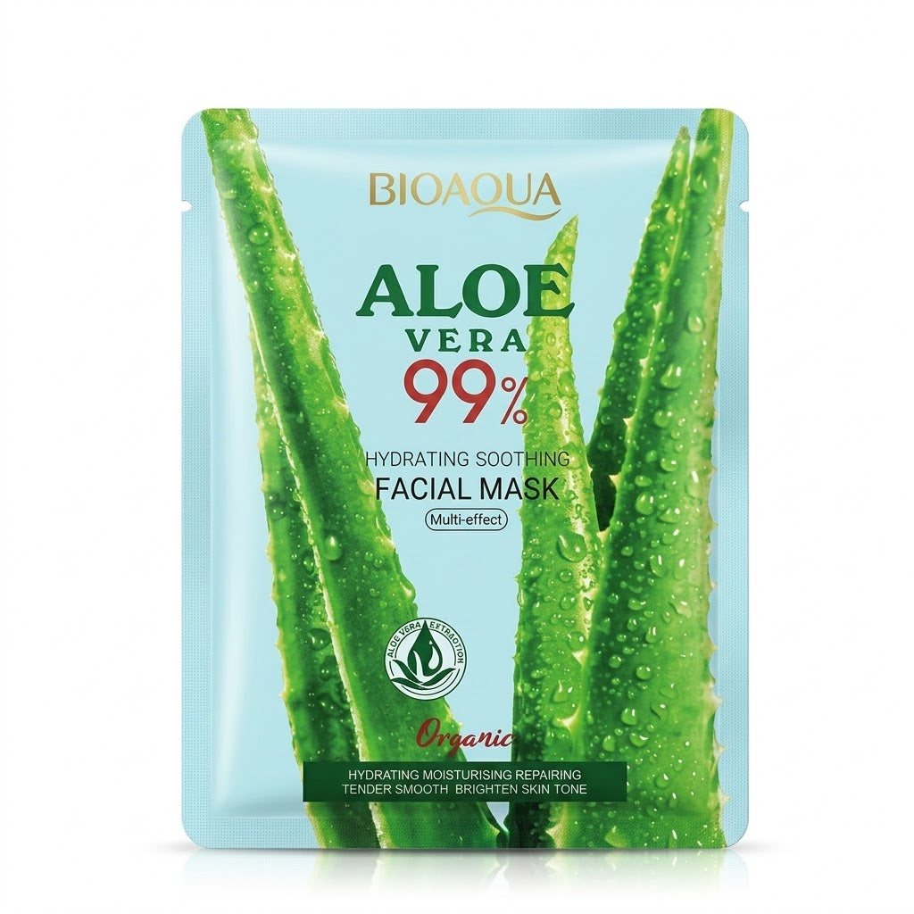 BIOAQUA Aloe Vera 99% Hydrating Soothing Facial Mask (25g)