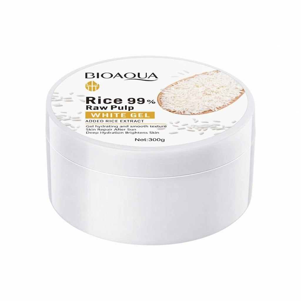 Bioaqua Rice 99% Raw Pulp White Moisturizing & Brightening Gel - 300g