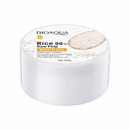 Bioaqua Rice 99% Raw Pulp White Moisturizing & Brightening Gel - 300g