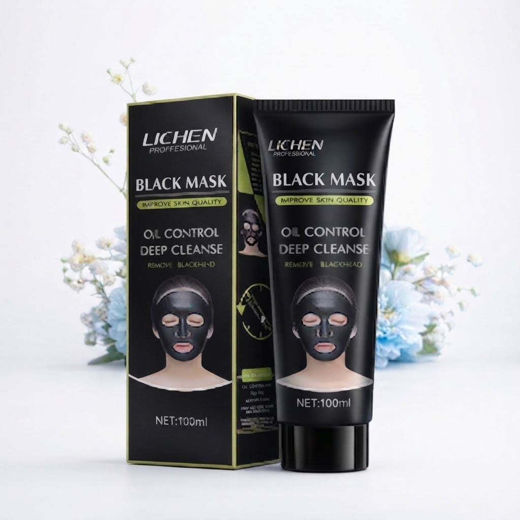 Lichen Professional Black Mask Oil Control & Deep Cleanse - 100ml